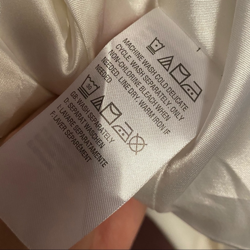 Linea by Louis Dell'olio blazer in white with pearl button size 2 - Picture 5 of 7